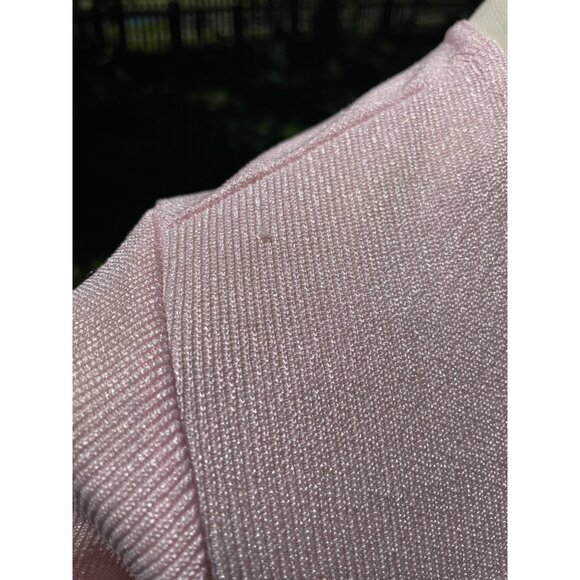 Pink Joanna Womens Medium Top With Eyelet Trim & Short Sleeves - Picture 2 of 7